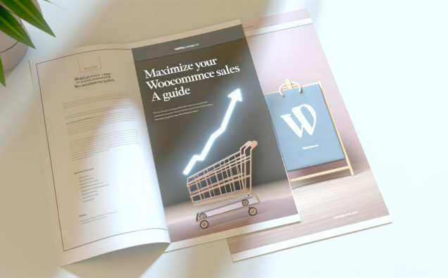 Illustration of an upward sales graph representing maximizing sales on WooCommerce.